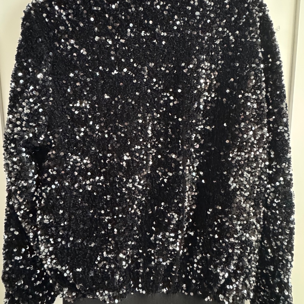 Zara - Sequined Women's Bomber Jacket - SMALL - Picture 4 of 4